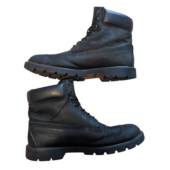 Timberland black boots Nubuck leather Men's size 13.  Great shape! - Picture 6 of 12